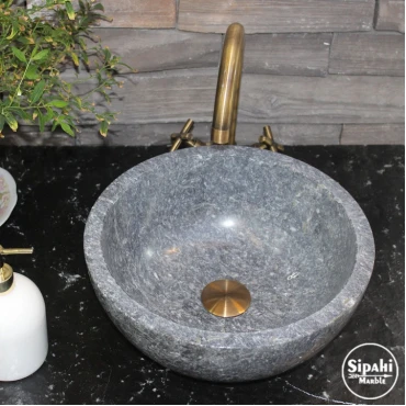Gray Marble Mini Bowl Washbasin