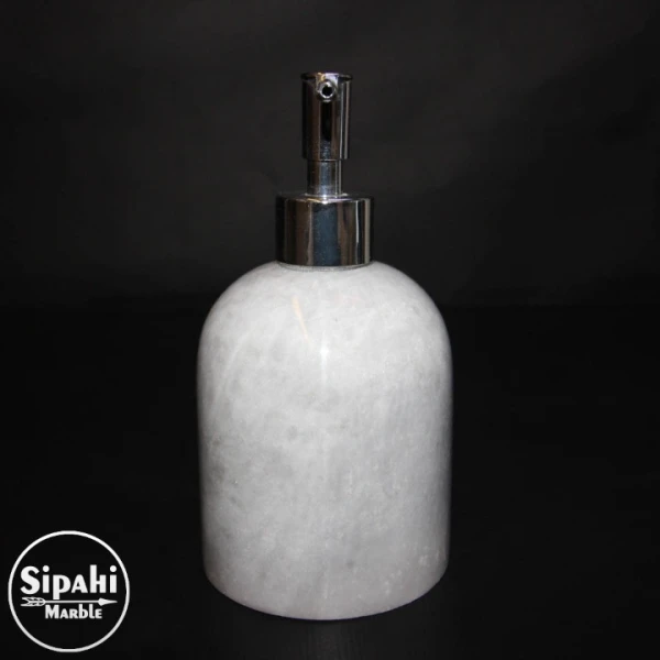 Gray Marble Liquid Soap Dispenser
