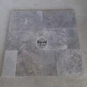 Silver Travertine Tumbled French Set - 3 cm Thickness