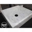 Afyon White Marble Modern Square Sink