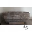 Silver Travertine Special Design Bathtub
