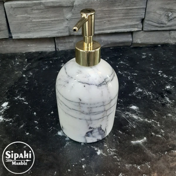 Lilac Marble Liquid Soap Dispenser