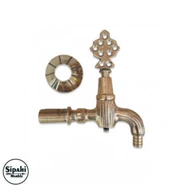 Gold Plated Ottoman Tap - Hose Fitted