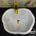 Special Design Washbasin With Mucarta Out Of Gray Marble