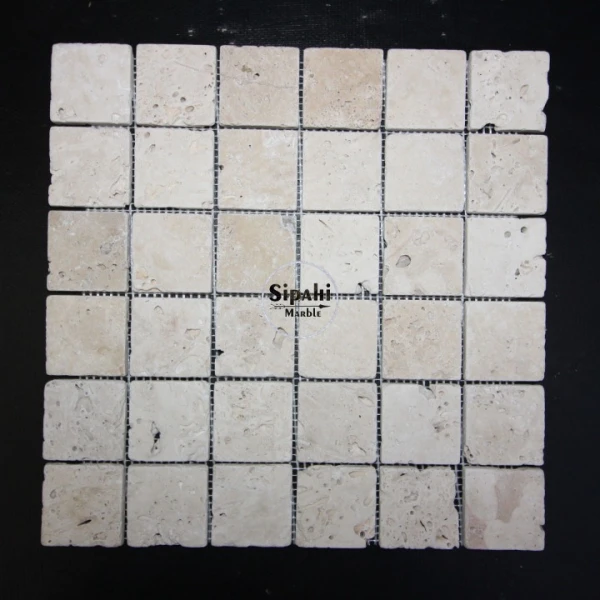 Rustic Light Travertine Mosaic - Outlet