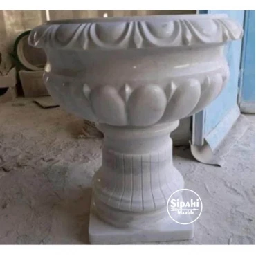 Marmara Marble Special Embroidered Flower Pot