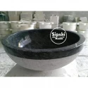 Black Marble Outside Serrated Bowl Washbasin