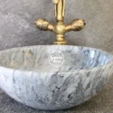 Tiger Skin Marble Bowl Washbasin