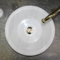 White Marble V Model Washbasin