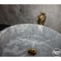 Grey Marble Cylinder Washbasin