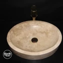 Travertine Oval Design Washbasin