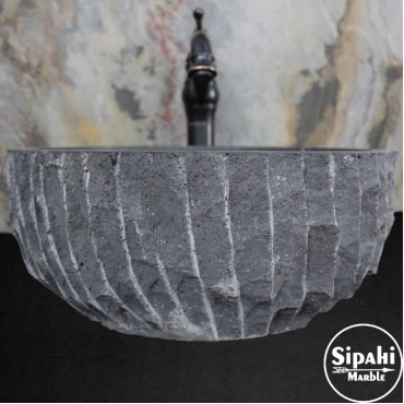 Basalt Vertical Split Dish Washbasin