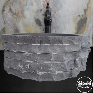 Basalt Shaped Split Face Sink