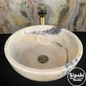  Violet Wrapped Marble Bowl Sink