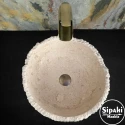 Travertine Bowl Model Natural Split Face Washbasin