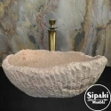 Travertine Bowl Model Natural Split Face Washbasin