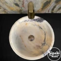  Violet Wrapped Marble Bowl Sink