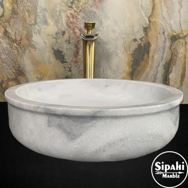 Afyon Cloudy Thick Side Round Sink