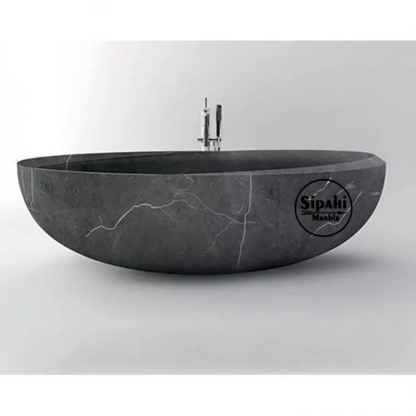 Toros Black Marble Bathtub
