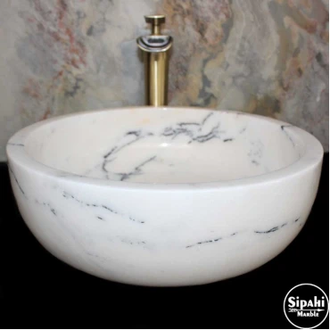 Lilac Marble Thick Edge Sink